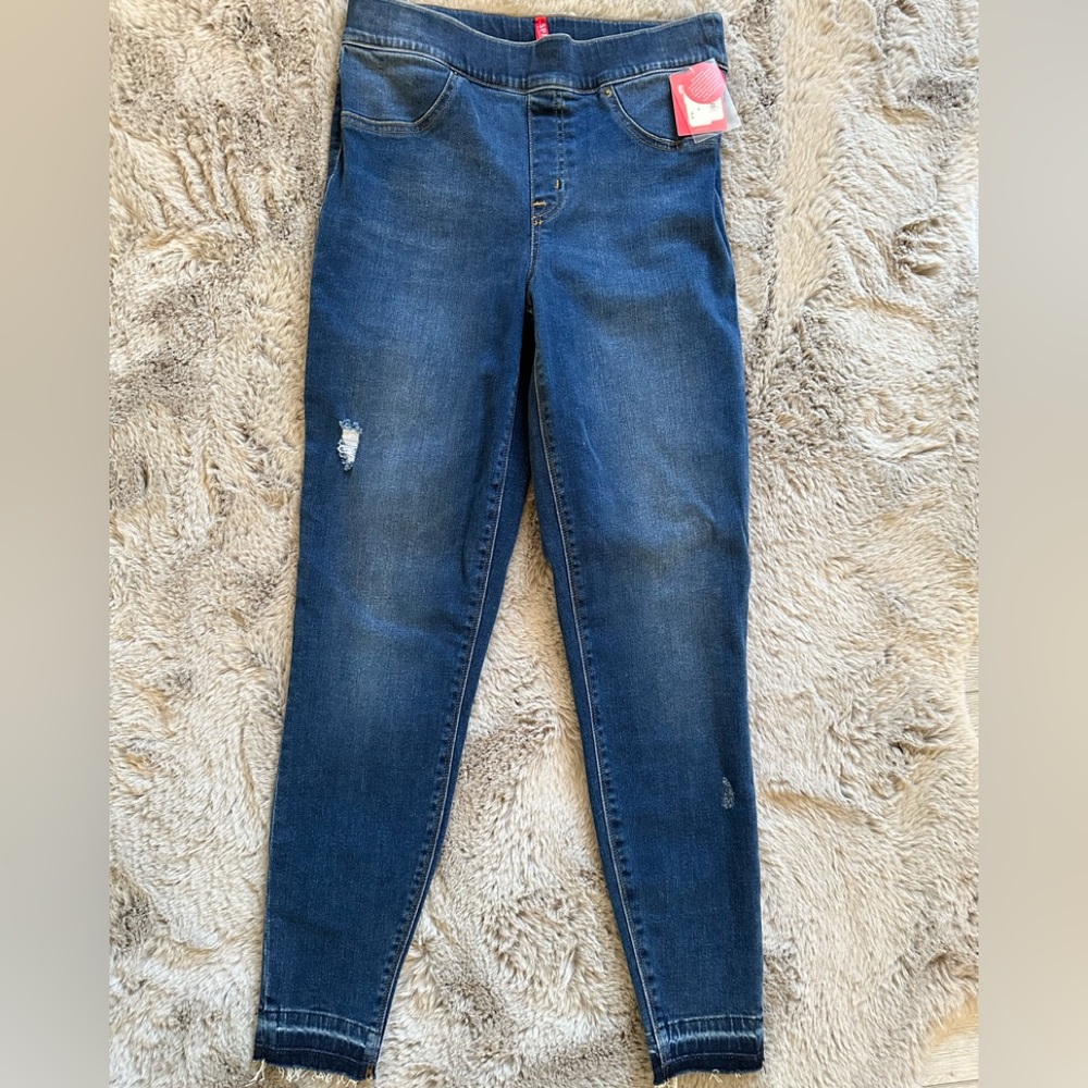 NWT Spanx MED high rise super skinny jeans